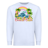 White beach bum Premium Sweatshirt - texasbilliewilder