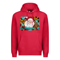 Cardinal it's Christmas y'all background Premium Hoodie - JahusDesignShop
