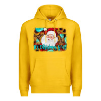 Lemon it's Christmas y'all background Premium Hoodie - JahusDesignShop