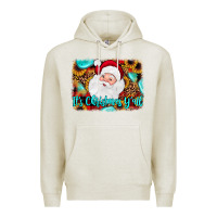 Oatmeal Heather it's Christmas y'all background Premium Hoodie - JahusDesignShop