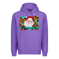 Purple it's Christmas y'all background Premium Hoodie - JahusDesignShop