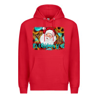 Red it's Christmas y'all background Premium Hoodie - JahusDesignShop
