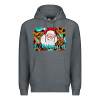 Rock it's Christmas y'all background Premium Hoodie - JahusDesignShop