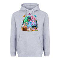 Heather Grey easter farm truck Heavyweight Hoodie - Zillion Design Studio