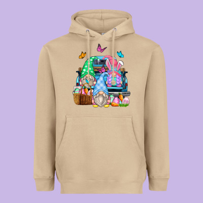 Heavyweight Hoodie easter farm truck