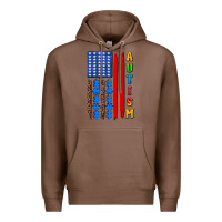 Chestnut autism american flag Premium Hoodie - AdoDesignShop