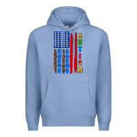 Colony Blue autism american flag Premium Hoodie - AdoDesignShop