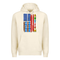 Tofu autism american flag Premium Hoodie - AdoDesignShop