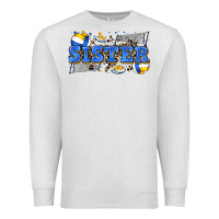 Oatmeal Heather sister volleyball Premium Sweatshirt - Zillion Design Studio