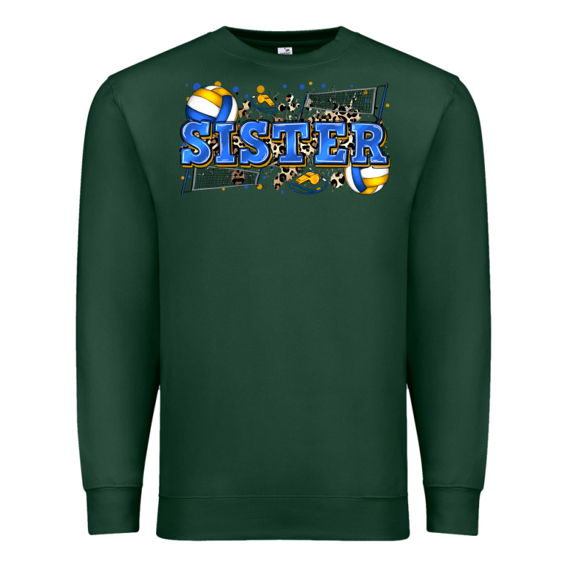 Sister Volleyball Premium Sweatshirt by Zillion Design Studio | Teevron