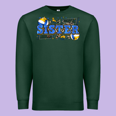 Sister Volleyball Premium Sweatshirt Designed By Zillion Design Studio