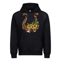 Black horseshoe sunflower Urban Hoodie - JahusDesignShop