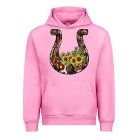Fuchsia Pink horseshoe sunflower Urban Hoodie - JahusDesignShop