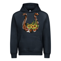Navy horseshoe sunflower Urban Hoodie - JahusDesignShop