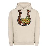 Pigment French Oak horseshoe sunflower Urban Hoodie - JahusDesignShop