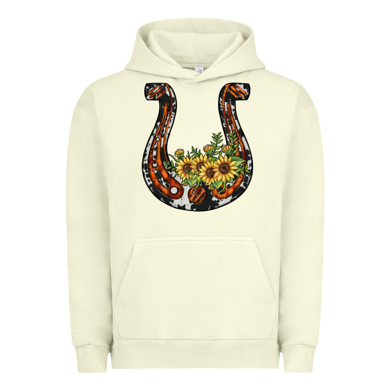 Horseshoe Sunflower Urban Hoodie by JahusDesignShop | Teevron