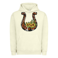 Pigment Pistachio horseshoe sunflower Urban Hoodie - JahusDesignShop
