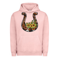Pigment Salmon horseshoe sunflower Urban Hoodie - JahusDesignShop