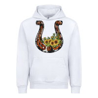 White horseshoe sunflower Urban Hoodie - JahusDesignShop