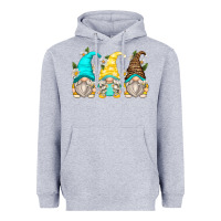 Heather Grey daisy gnomes Heavyweight Hoodie - Zillion Design Studio