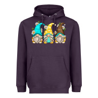 Plum daisy gnomes Heavyweight Hoodie - Zillion Design Studio