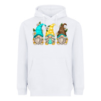 White daisy gnomes Heavyweight Hoodie - Zillion Design Studio