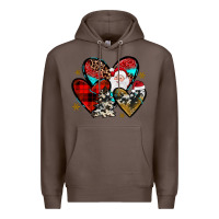 Coffee Christmas heart Premium Hoodie - JahusDesignShop