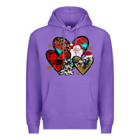Purple Christmas heart Premium Hoodie - JahusDesignShop