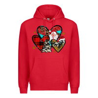 Red Christmas heart Premium Hoodie - JahusDesignShop