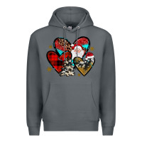Rock Christmas heart Premium Hoodie - JahusDesignShop