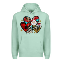 Seafoam Christmas heart Premium Hoodie - JahusDesignShop