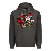 Smoke Christmas heart Premium Hoodie - JahusDesignShop