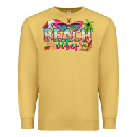 Antique Gold beach vibes Premium Sweatshirt - texasbilliewilder