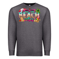 Charcoal Heather beach vibes Premium Sweatshirt - texasbilliewilder