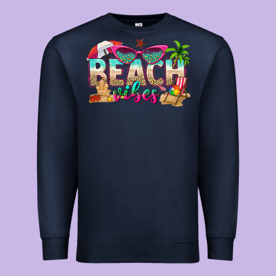 Beach Vibes Premium Sweatshirt Designed By Texasbilliewilder