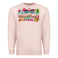 Pale Pink beach vibes Premium Sweatshirt - texasbilliewilder