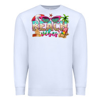 White beach vibes Premium Sweatshirt - texasbilliewilder