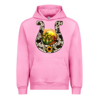 Fuchsia Pink horseshoe sunset Urban Hoodie - JahusDesignShop