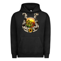 Pigment Black horseshoe sunset Urban Hoodie - JahusDesignShop