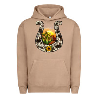 Pigment Burro horseshoe sunset Urban Hoodie - JahusDesignShop