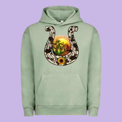 Horseshoe Sunset Urban Hoodie Designed By Jahusdesignshop