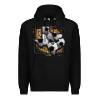 Black leopard soccer texas map Premium Hoodie - Jasminsmagicworld