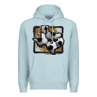 Blue Mist leopard soccer texas map Premium Hoodie - Jasminsmagicworld