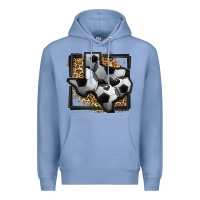 Colony Blue leopard soccer texas map Premium Hoodie - Jasminsmagicworld