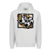 Dove Grey leopard soccer texas map Premium Hoodie - Jasminsmagicworld