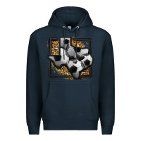 Navy leopard soccer texas map Premium Hoodie - Jasminsmagicworld