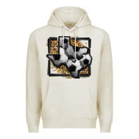 Oatmeal Heather leopard soccer texas map Premium Hoodie - Jasminsmagicworld