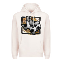 Pale Pink leopard soccer texas map Premium Hoodie - Jasminsmagicworld