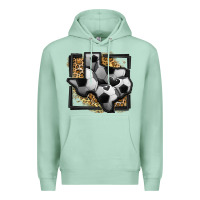 Seafoam leopard soccer texas map Premium Hoodie - Jasminsmagicworld