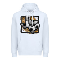 White leopard soccer texas map Premium Hoodie - Jasminsmagicworld